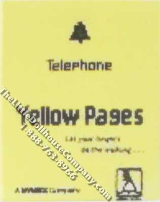 (image for) Miniature Replica Telephone Directory for Dollhouses